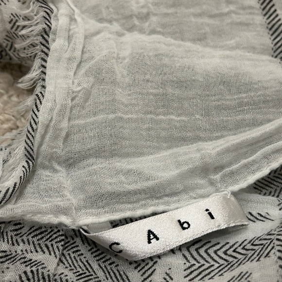 CAbi Elegant Gray Patterned Scarf - Picture 5 of 5